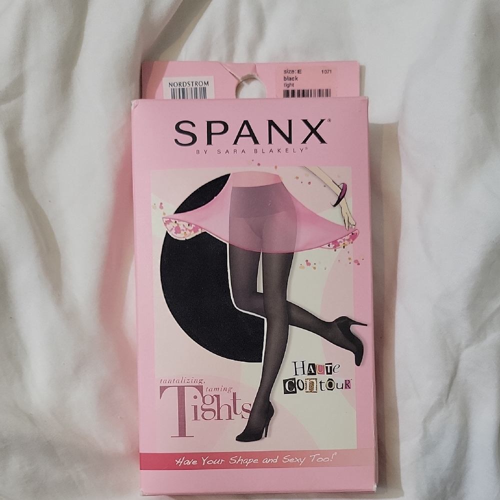 SPANX Haute Contour Black Tights